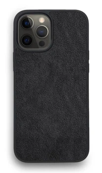 Чохол із преміальної Алькантари для iPhone 13 Pro черний with MagSafe
