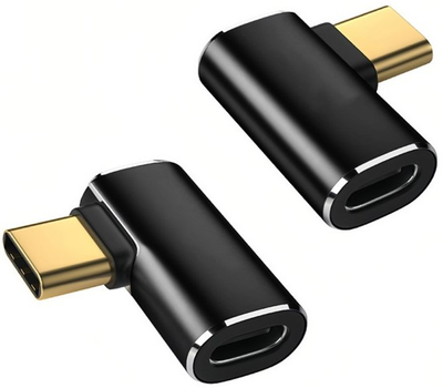 Адаптер Winner Group USB Type C на USB Type C 90° Black (8591194123405)