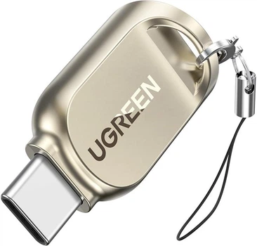 Картридер USB-C UGREEN CM331 устройство чтения карт Micro SD Тип C TF 2Tb 5Gbps Light Golden (80124)