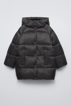 Подростковая куртка зимняя Zara 0562/736 152 см Графитовый