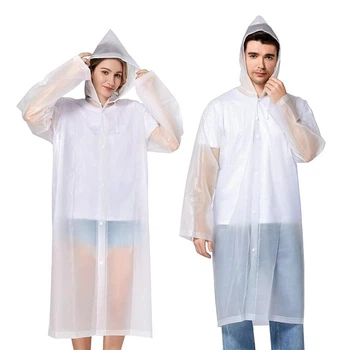 Плащ-дождевик на кнопках EVA 130г 2XL белый