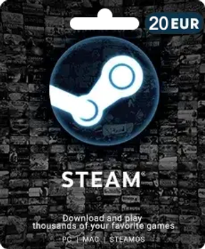 Подарункова карта Steam на 20 євро тільки для Euro