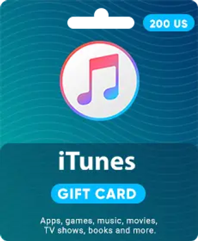 ITunes Gift Card 200 USD, регіон USA