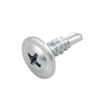 Саморез со сверлом DIN7504 4,2х51 PH2 max=2,5 цинк полукруглая с буртиком (100шт.) [9TL2000009TL425020] Metalvis
