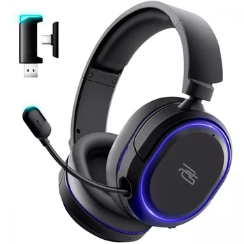 Накладні Ігрові Bluetooth Навушники Proove Gaming Rapture з мікрофоном та LED RGB підсвіткою 1000mAh |Black