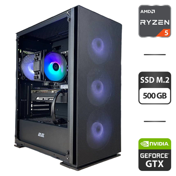 Сборка под заказ: 2E Gaming Virtus Neo G3301N Tower / AMD Ryzen 5 3600 (6 (12) ядра по 3.6 - 4.2 GHz) / 16 GB DDR4 / 500 GB SSD M.2 / nVidia GeForce GTX 1060, 6 GB GDDR6X, 192-bit / HDMI / 550W б/у
