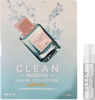 Пробник парфюмированная вода унисекс Clean Reserve H2Eau Golden Citrus 1.5 мл (874034013899)