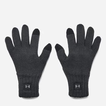 Перчатки мужские вязаные с сенсорными пальцами Under Armour Halftime Wool Glove 1378755-001 L-XL Черные (197777391254)