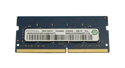 Пам'ять Ramaxel 4GB SO-DIMM DDR4 2133 MHz (RMSA3230KE68H9F-2133)