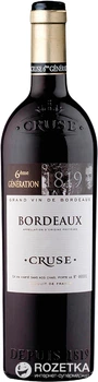 Вино Cruse Bordeaux 6-е покоління червоне сухе 0.75 л 12.5% (3452130039516_3500610148286)
