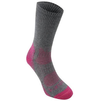Шкарпетки Karrimor Merino Fibre Lightweight Walking Socks Ladies Grey/Fuchsia OneSize