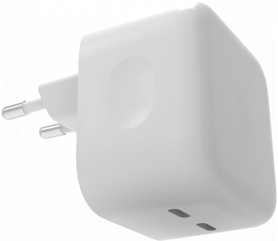 Ładowarka sieciowa Winner Group 2 x USB-C PD 35 W White (8591194114373)