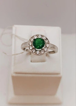 Серебряное кольцо с большим камнем. 16.5. 29361069