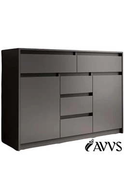 Комод AVVS tech с выдвижными ящиками 127х91х40 Антрацит
