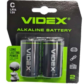 Батарейка LR14 Videx (блистер по 2шт) C (49449)