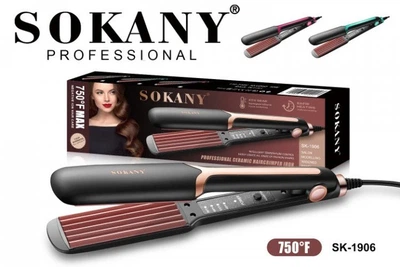 Щипцы-гофре для волос Sokany SK-1906 Черные