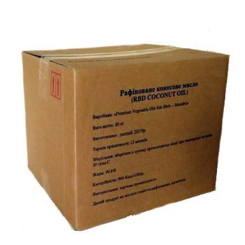 Кокосовое масло GF пищевое рафинированное для кулинарии и косметологии 20кг (8200758)