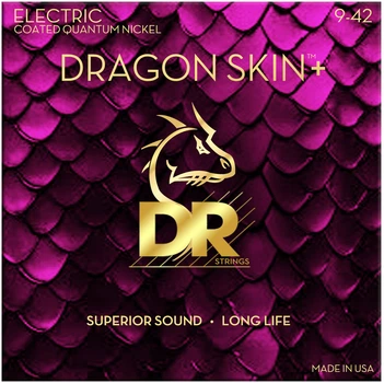 Струны для электрогитары DR Strings Dragon Skin+ Electric - Light (9-42)