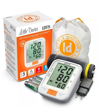 тонометр Little Doctor LD-51S, що говорить, автоматичний на плече з адаптером гарантія 7 років