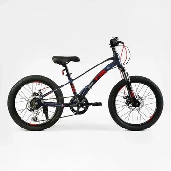 Детский спортивный велосипед 20 дюймов Corso «F35» MG-20563 магниевая рама, Shimano Revoshift 7 скоростей синий
