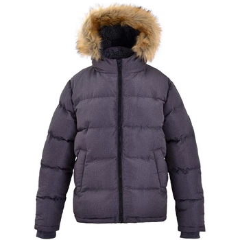 Пуховик Soul Cal 2 Zip Bubble Jacket Mens Grey XL