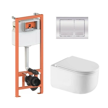 Инсталляция 4 в 1 Qtap Nest Taurus Хром (QT2433084EUQW46151)