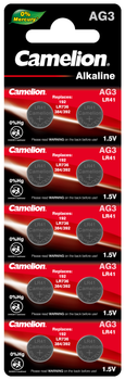 Батарейки Camelion AG 3 LR41 10 шт (AG3-BP10)