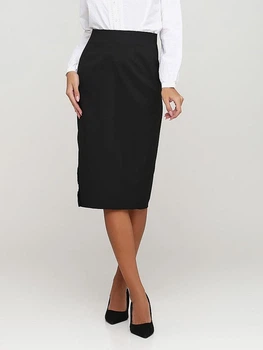 Юбка миди летняя прямая женская H&M 0568938 32 Черная (KAY2000001293362_LD2000001293362)