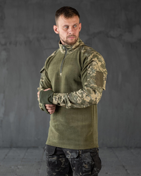 Тактический зимний убакс на флисе 2XL олива + пиксель (89360)