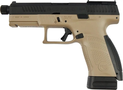 Пистолет страйкбольный ASG CZ P-10C OR-OT Dual-Tone. Blowback. CO2 кал. 6 мм Black/fde