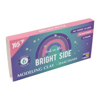 Пластилин YES Glamour 6 цветов 120 г (540640)
