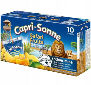 Сік Capri Sun Safari Fruits упаковка 10 шт х 200 мл