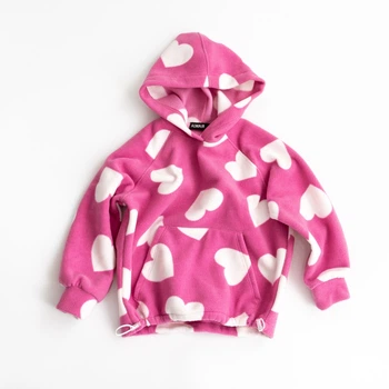 Худі флісове Серденько Alwair Kids Рожевий 122-128 81019