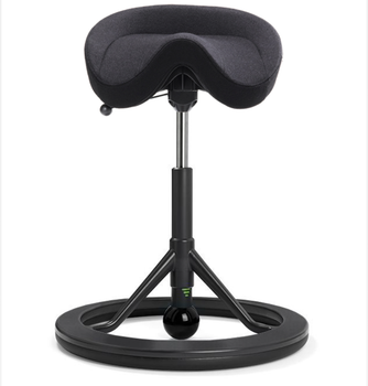 Стілець сідло для активного сидіння Backapp Smart Nordic Wool, Black Grey, Black ball