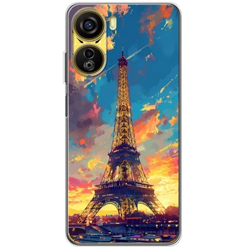 Силиконовый Чехол с Картинкой для ZTE Nubia NEO 5G Принт (Париж, Эйфелева Башня) (58281-ysm038)