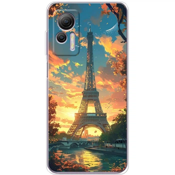 Силиконовый Чехол с Картинкой для Ulefone Note 14 Принт (Париж, Эйфелева Башня) (59792-ysm037)