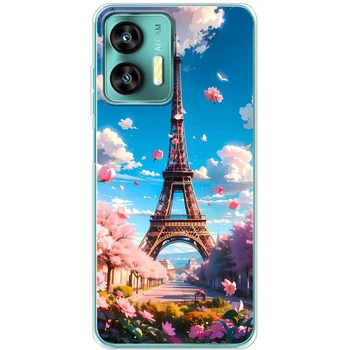 Силиконовый Чехол с Картинкой для Oukitel C35 Принт (Париж, Эйфелева Башня) (59739-ysm035)