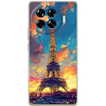 Силиконовый Чехол с Картинкой для Tecno Spark 20 Pro Plus Принт (Париж, Эйфелева Башня) (61058-ysm038)