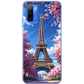 Силиконовый Чехол с Картинкой для Ulefone Note 12 Принт (Париж, Эйфелева Башня) (59791-ysm036)