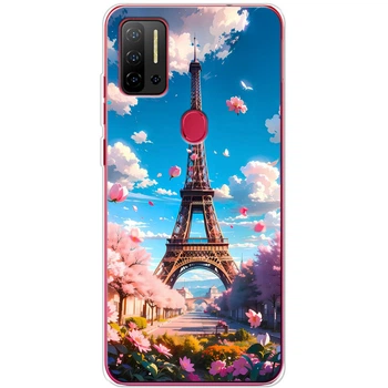 Силиконовый Чехол с Картинкой для Ulefone Note 11P Принт (Париж, Эйфелева Башня) (59772-ysm035)