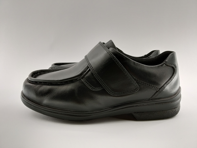 Мокасини чоловічі шкіряні на широку ногу Cosyfeet 42 р. 27,5 см чорні арт. 01
