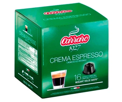 Кофе в капсулах Dolce Gusto Carraro Crema Espresso, 16шт