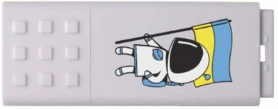 Флеш пам'ять флешка GoodRAM UME3 128GB USB 3.2 Ukraine White (UME3-1280W0R11-UA#)