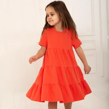 Сукня для дівчаток Trendy Тot 03-01270 кораловий 122 см (7 років)