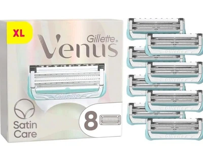 Картриджі змінні для гоління (леза касети) жіночі Venus Satin Care 8 шт.
