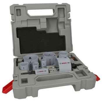 Набор коронок Bosch PRO Multi Material, адаптер Q-Lock, принадлежности, 17 шт, в кейсе (2608900525)