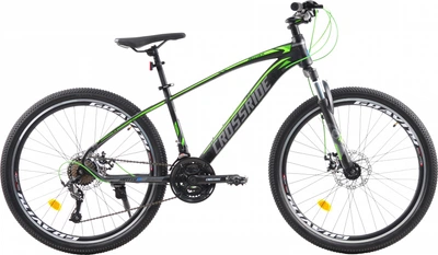 Велосипед Crossride 26 MTB "Matrix" Черно-зеленый (02751-150-1)