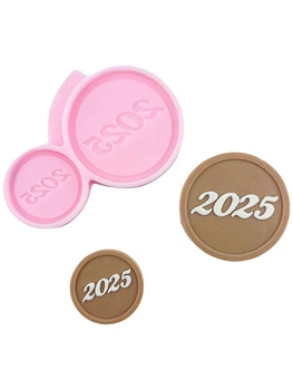 Силиконовый молд 2025 круглый