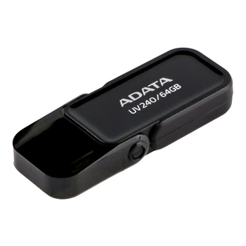 Флеш память USB A-Data AUV 240 64 GB USB 2.0 Black (35985_3605938)