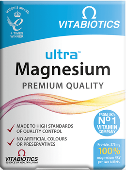 Suplement diety Vitabiotics Ultra Magnesium 375 mg 60 tabletek (5021265245697)